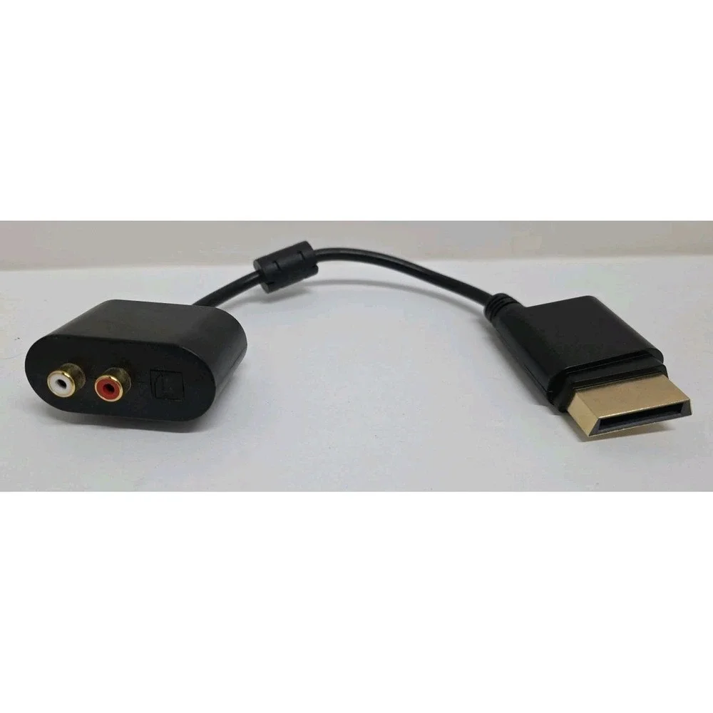 Xbox‎ 360 Audio Adapter HD And Analog AV Black RCA Cable